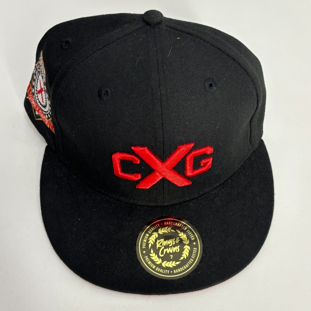 Cuban X Giants Rings & Crowns Negro Leagues Baseball Hat Cap Mens Black 7 NWT